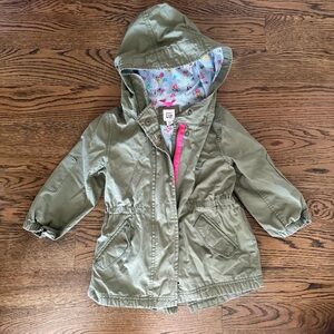 GAP Olive Green Lightweight Parka Jacket